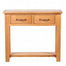 Load image into Gallery viewer, Console Table with 2 Drawers 83x30x73 cm Solid Oak Wood
