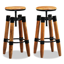 Load image into Gallery viewer, Bar Stools 2 pcs Solid Mango Wood
