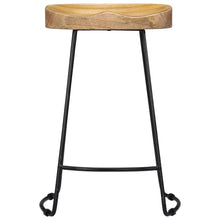 Load image into Gallery viewer, Gavin Bar Stools 2 pcs Solid Mango Wood
