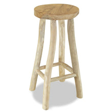 Load image into Gallery viewer, Bar Stool Solid Teak Wood
