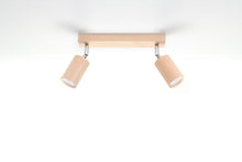 Load image into Gallery viewer, Ceiling lamp BERGE 2 Wood Modern Boho Design LED GU10
