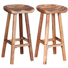Load image into Gallery viewer, Bar Stools 2 pcs Solid Acacia Wood
