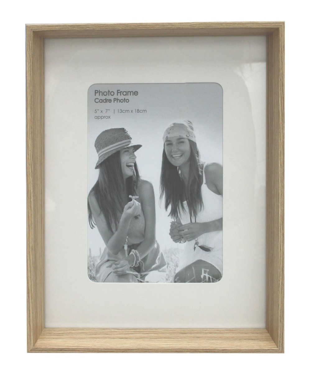 Natural Wood Box Style 5 X 7 Photo Frame