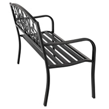 Load image into Gallery viewer, 50" Iron Outdoor Courtyard Decoration Park Leisure Bench
