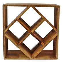 Load image into Gallery viewer, Small Mango Wood Wine Rack, Holds 4 Bottles
