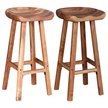 Load image into Gallery viewer, Bar Stools 2 pcs Solid Acacia Wood
