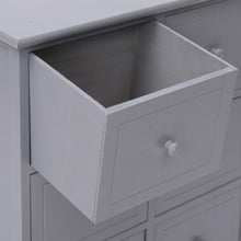 Load image into Gallery viewer, Chic Wooden Side Cabinet with 6 Drawers Paulownia Wood 60x30x75 cm
