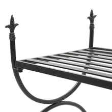 Load image into Gallery viewer, Bench Vintage Style Metal 83x42x55 cm Black
