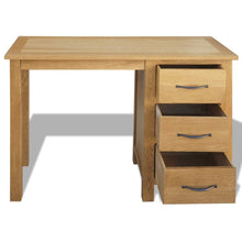 Load image into Gallery viewer, Desk with 3 Drawers 106x40x75 cm Solid Oak Wood
