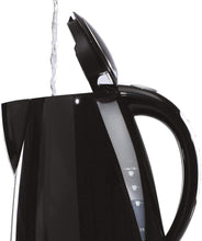 Load image into Gallery viewer, Daewoo Balmoral 1.6L Plastic Kettle (220-240V/50-60Hz/2520-3000W) with Removable &amp; Washable Limescale Filter and 360 Rotation Base, Locking Lid with Auto &amp; Manual Switch Off and LED Indicator - Black
