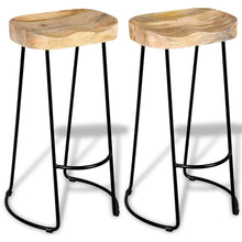 Load image into Gallery viewer, Bar Stools 2 pcs Solid Mango Wood
