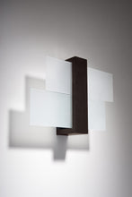 Load image into Gallery viewer, Wall Lamp FENIKS 1 Wenge Wood/Glass Lamp Modern Loft LED E27
