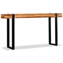 Load image into Gallery viewer, Console Table Solid Reclaimed Wood Adjustable
