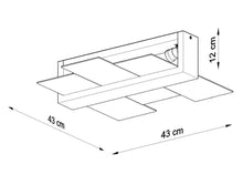 Load image into Gallery viewer, Ceiling Lamp FENIKS 2 Natural Wood Modern Loft Design LED E27
