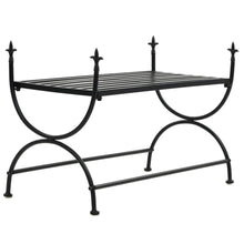 Load image into Gallery viewer, Bench Vintage Style Metal 83x42x55 cm Black
