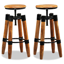 Load image into Gallery viewer, Bar Stools 2 pcs Solid Mango Wood
