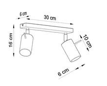 Load image into Gallery viewer, Ceiling Lamp RING 2 White Rotating Tube Modern Loft Design GU10
