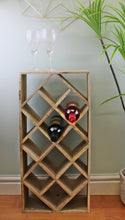 Load image into Gallery viewer, Large Mango Wood Wine Rack, Holds 10 bottles
