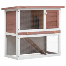 Load image into Gallery viewer, Outdoor Rabbit Hutch 1-Door Wood Animal Cage Living House Multi Colors
