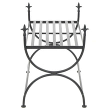 Load image into Gallery viewer, Bench Vintage Style Metal 83x42x55 cm Black

