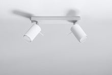 Load image into Gallery viewer, Ceiling Lamp RING 2 White Rotating Tube Modern Loft Design GU10
