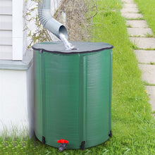 Load image into Gallery viewer, 50 Gallon Folding Rain Barrel Water Collector Green
