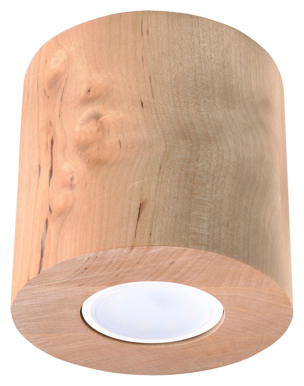 Ceiling lamp ORBIS Natural Wood Round Tube Boho Design GU10