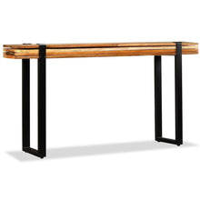Load image into Gallery viewer, Console Table Solid Reclaimed Wood Adjustable
