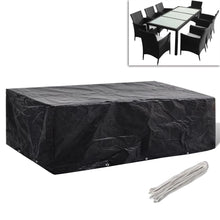 Load image into Gallery viewer, Garden Furniture Cover 8 Person Poly Rattan Set 10 Eyelets 300x140cm
