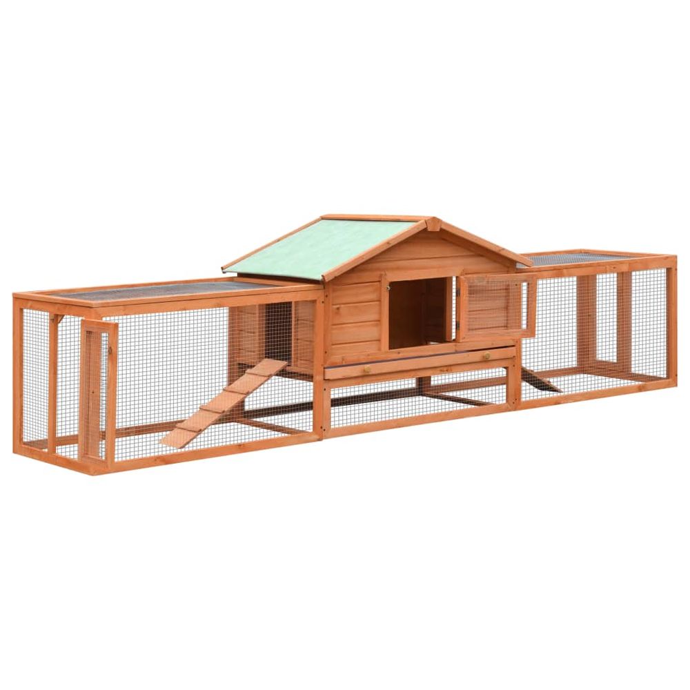 Solid Pine & Fir Wood Rabbit Hutch Wooden Rabbit House Multi Colours