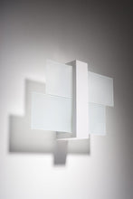 Load image into Gallery viewer, Wall Lamp FENIKS 1 White Wood/Glass Modern Scandinavian Design LED E27
