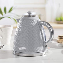 Load image into Gallery viewer, Daewoo Argyle 1.7Lt Grey Kettle 3KW with Removable Limescale Filter
