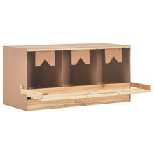 Load image into Gallery viewer, Solid Pine Wood Chicken Laying Nest 3 Compartments Box Multi Sizes
