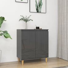 Load image into Gallery viewer, Sideboard with Solid Wood Legs Chipboard Storage Cabinet Multi Colors
