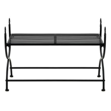 Load image into Gallery viewer, Bench Vintage Style Metal 83x42x55 cm Black
