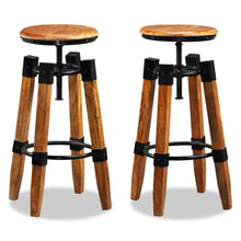 Load image into Gallery viewer, Bar Stools 2 pcs Solid Mango Wood
