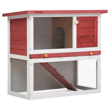 Load image into Gallery viewer, Outdoor Rabbit Hutch 1-Door Wood Animal Cage Living House Multi Colors
