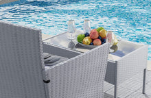 Load image into Gallery viewer, Grey 4 Piece Rattan Garden Furniture Set
