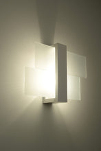 Load image into Gallery viewer, Wall Lamp FENIKS 1 White Wood/Glass Modern Scandinavian Design LED E27
