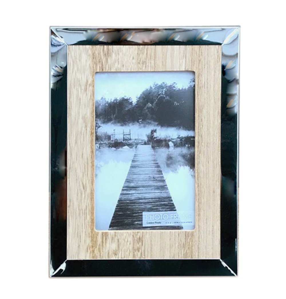 Wood And Silver Coloured Photo Frame 4