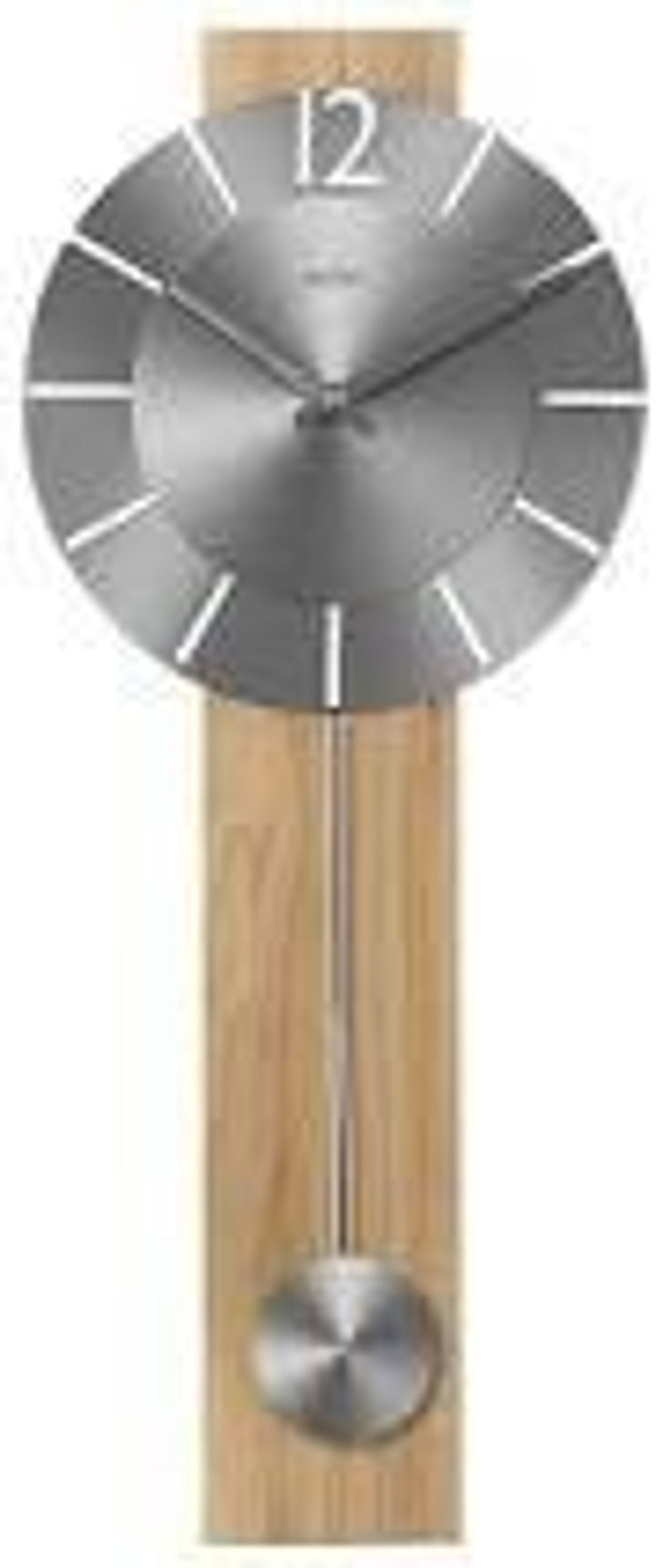 Acctim Aldington Natural Wood Effect Pendulum Wall Clock 28341