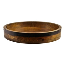 Load image into Gallery viewer, Mango Wood Circular Serving Tray, 38cm
