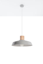 Load image into Gallery viewer, Modern Pendant lamp AFRA Concrete/Wood Loft Design LED E27
