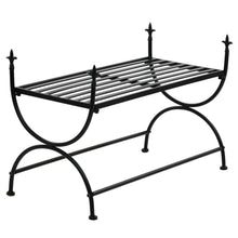 Load image into Gallery viewer, Bench Vintage Style Metal 83x42x55 cm Black
