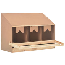 Load image into Gallery viewer, Solid Pine Wood Chicken Laying Nest 3 Compartments Box Multi Sizes
