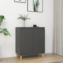 Load image into Gallery viewer, Sideboard with Solid Wood Legs Chipboard Storage Cabinet Multi Colors
